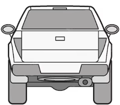 Автомобиль сзади